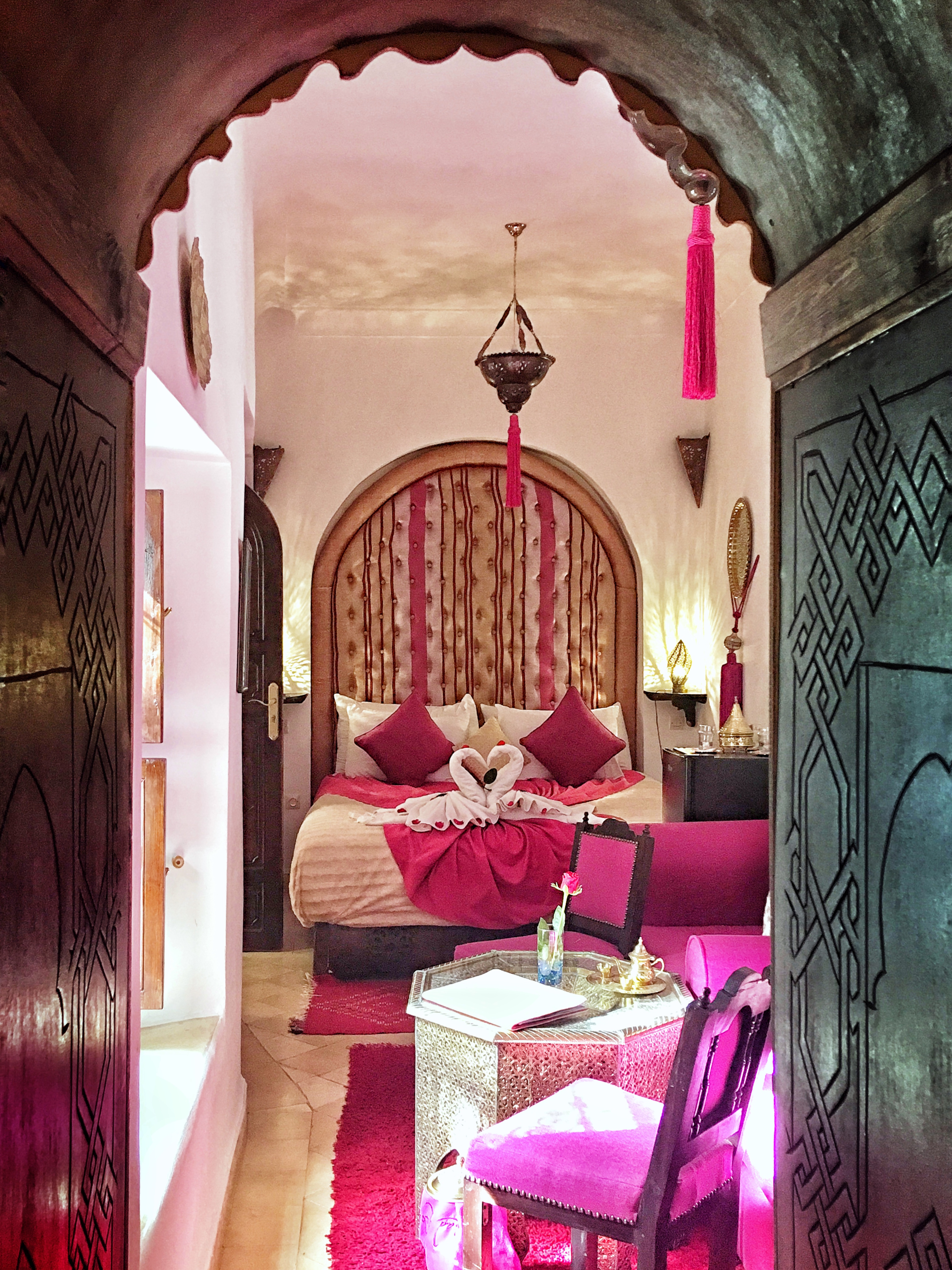 Pink Rose Room at Riad Anabel 