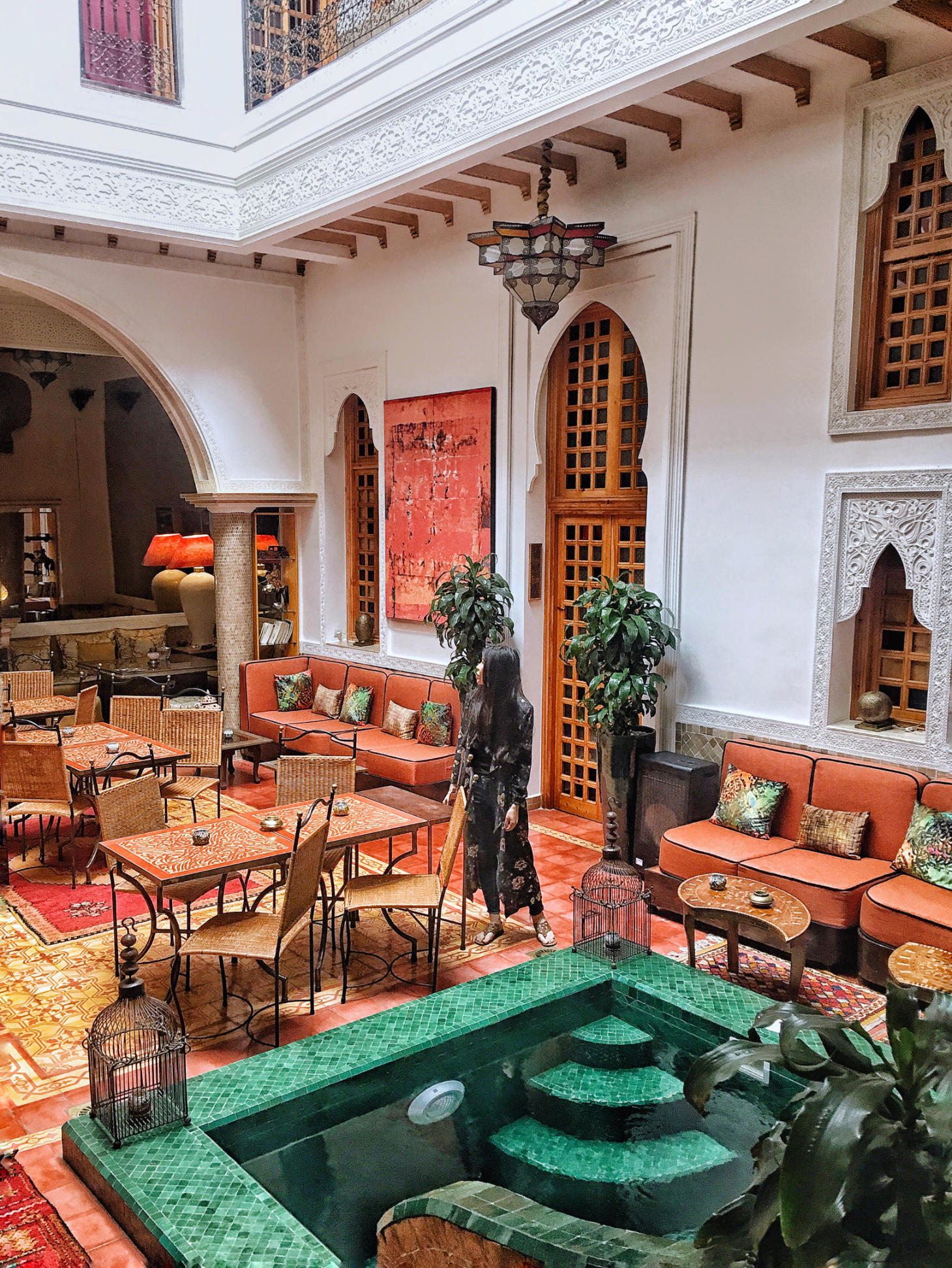 Inner courtyard at Riad Andalla Spa Marrakech