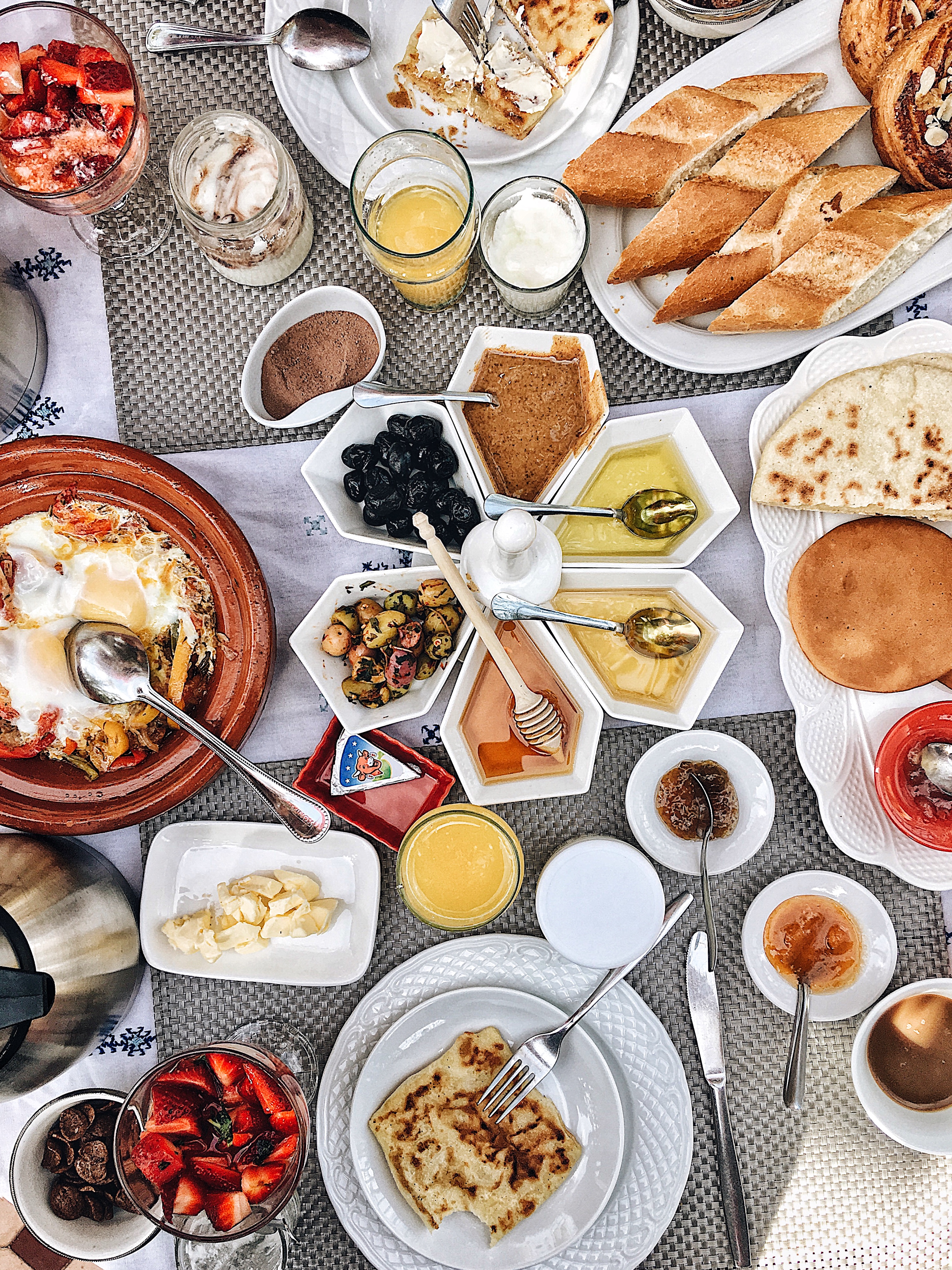 Moroccan breakfast at Riad Anabel Marrakech
