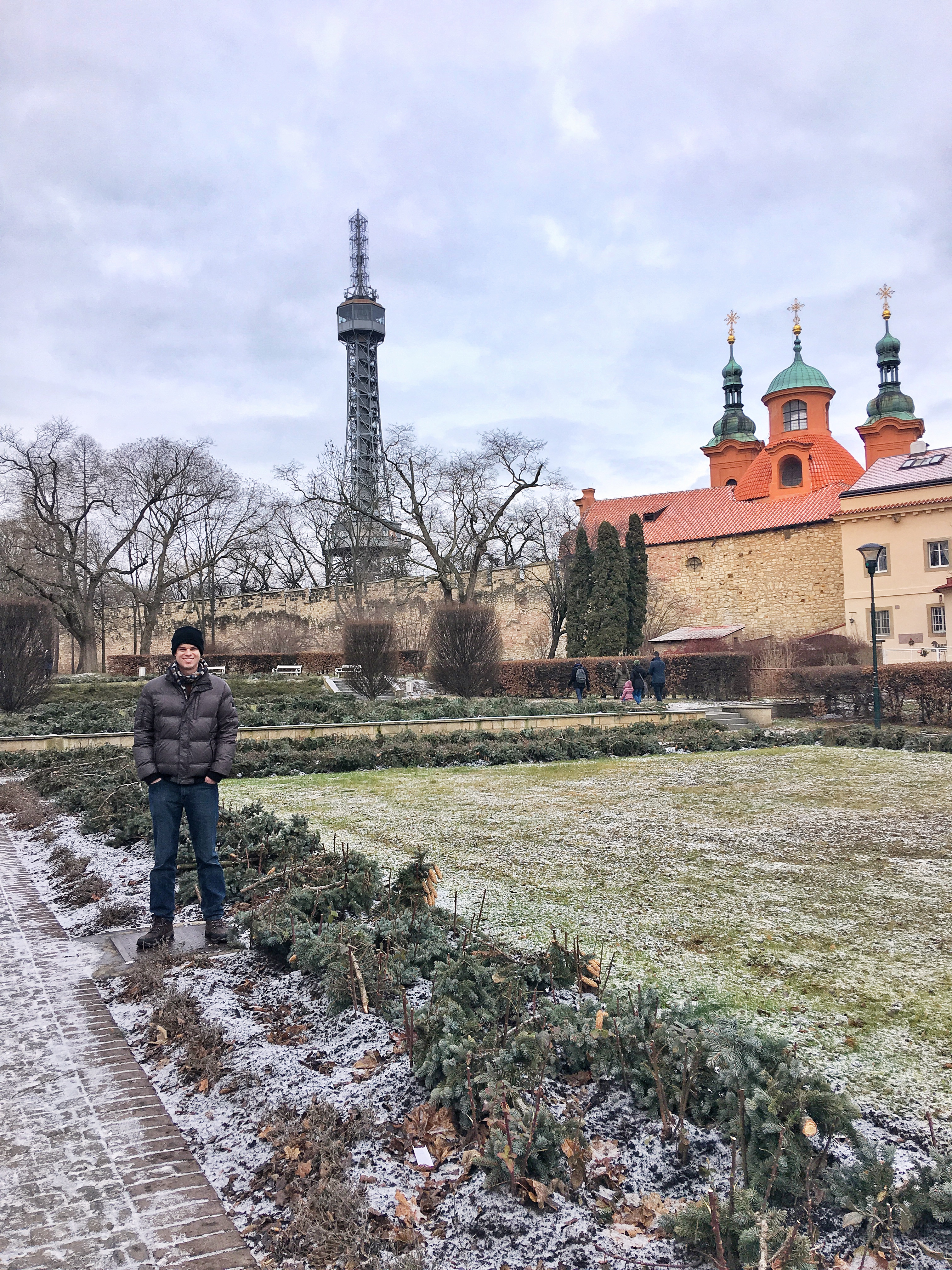 Exploring the grounds of Petrin Park