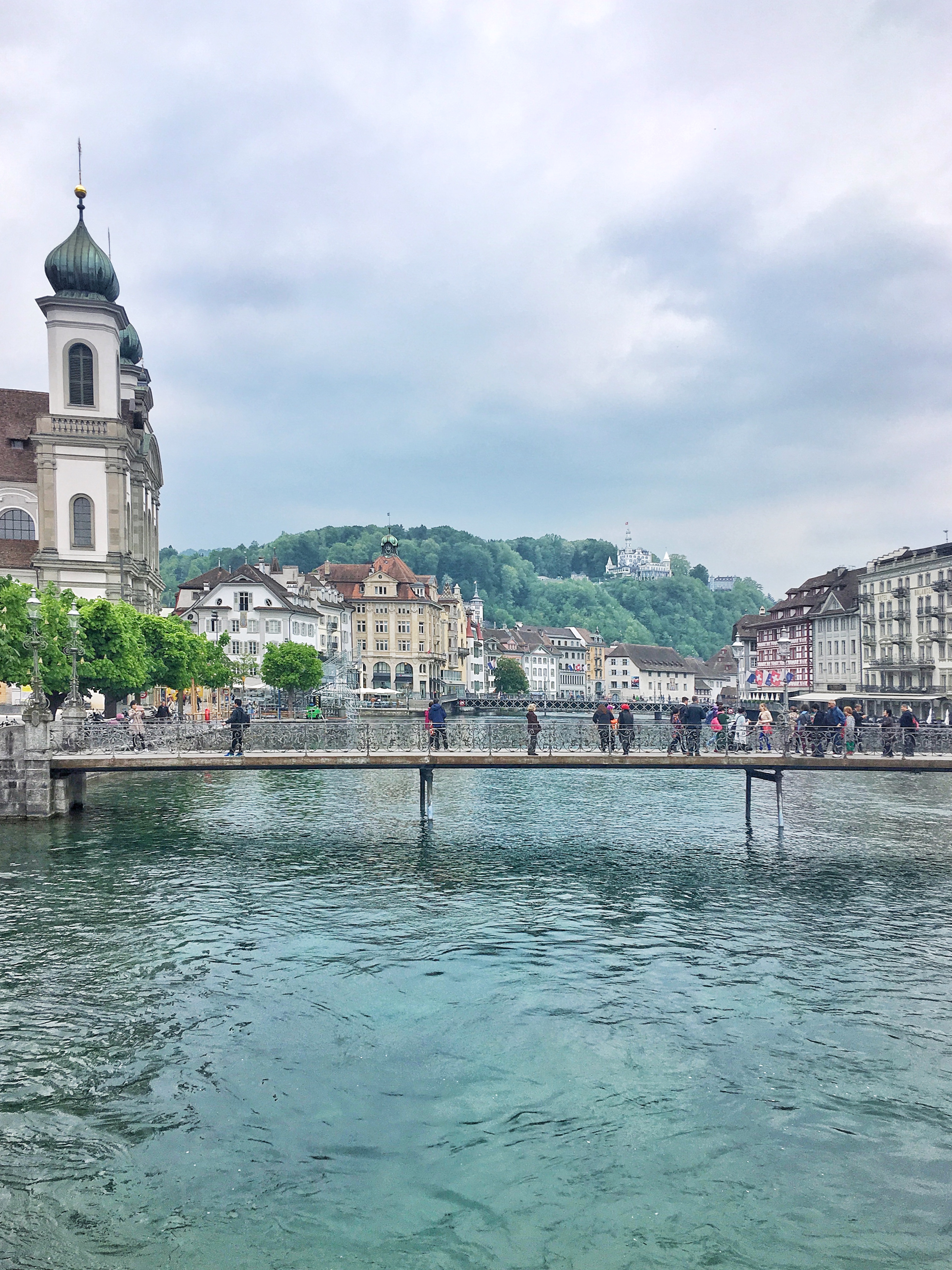 Turquoise waters of Lucerne