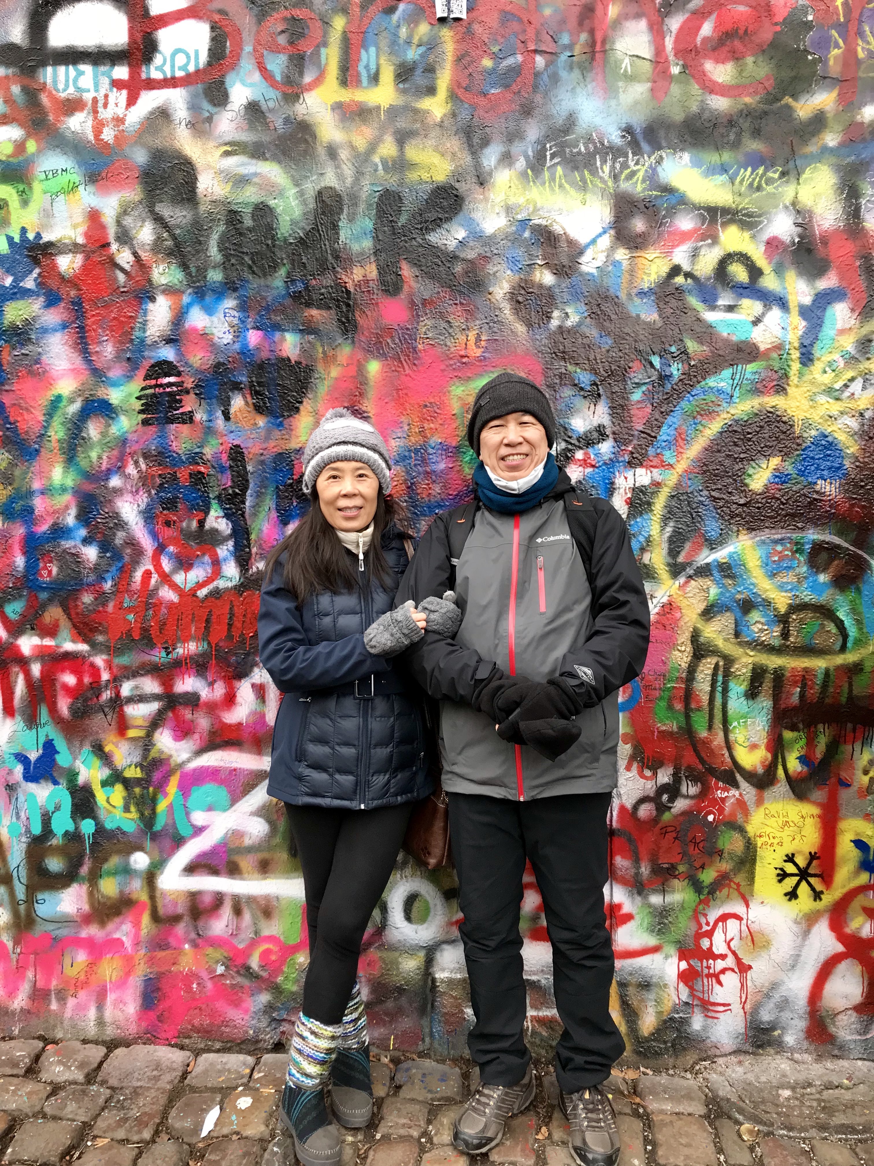 John lennon wall in Prague 