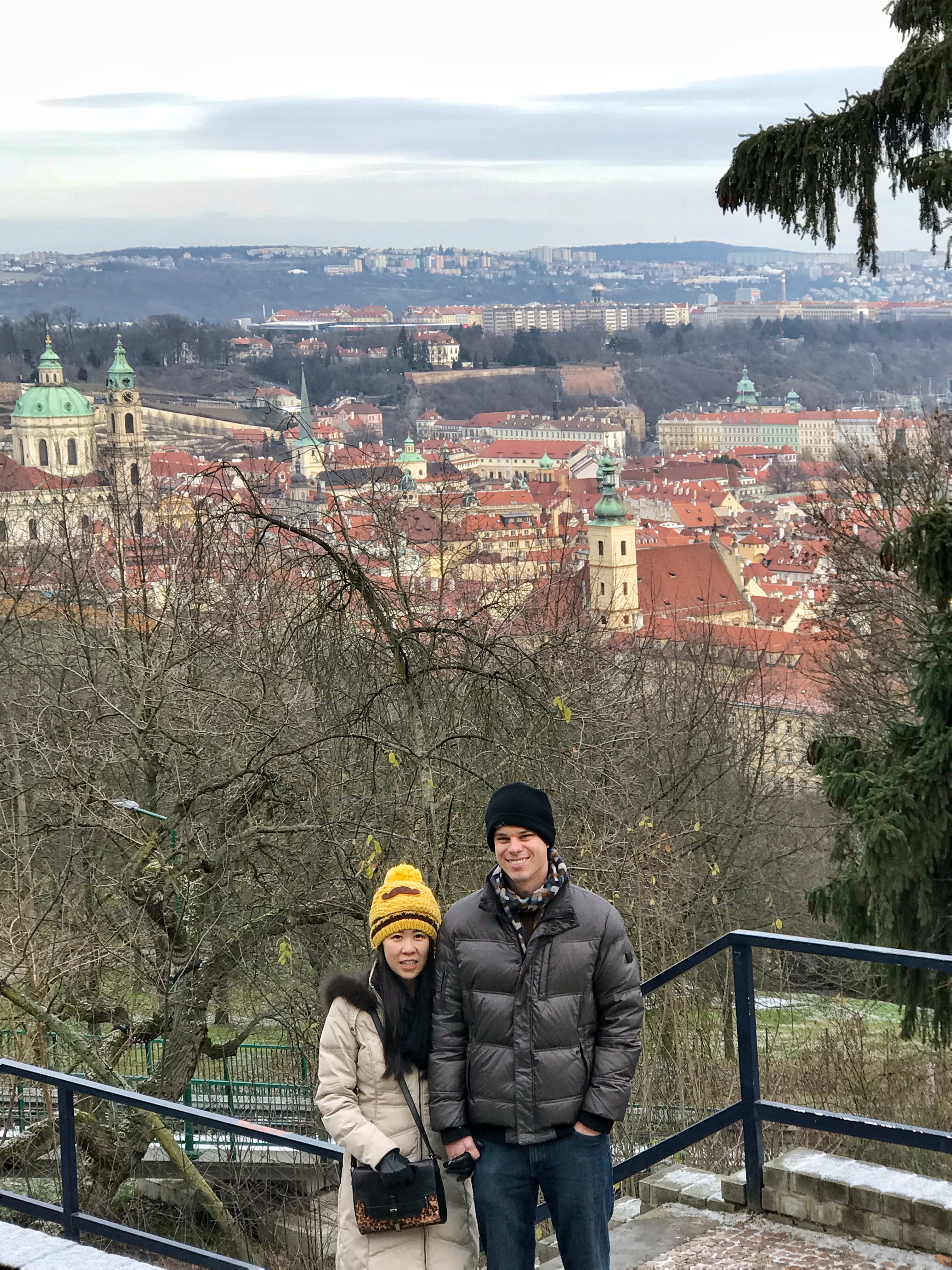 The views of Petrin Park in Prague
