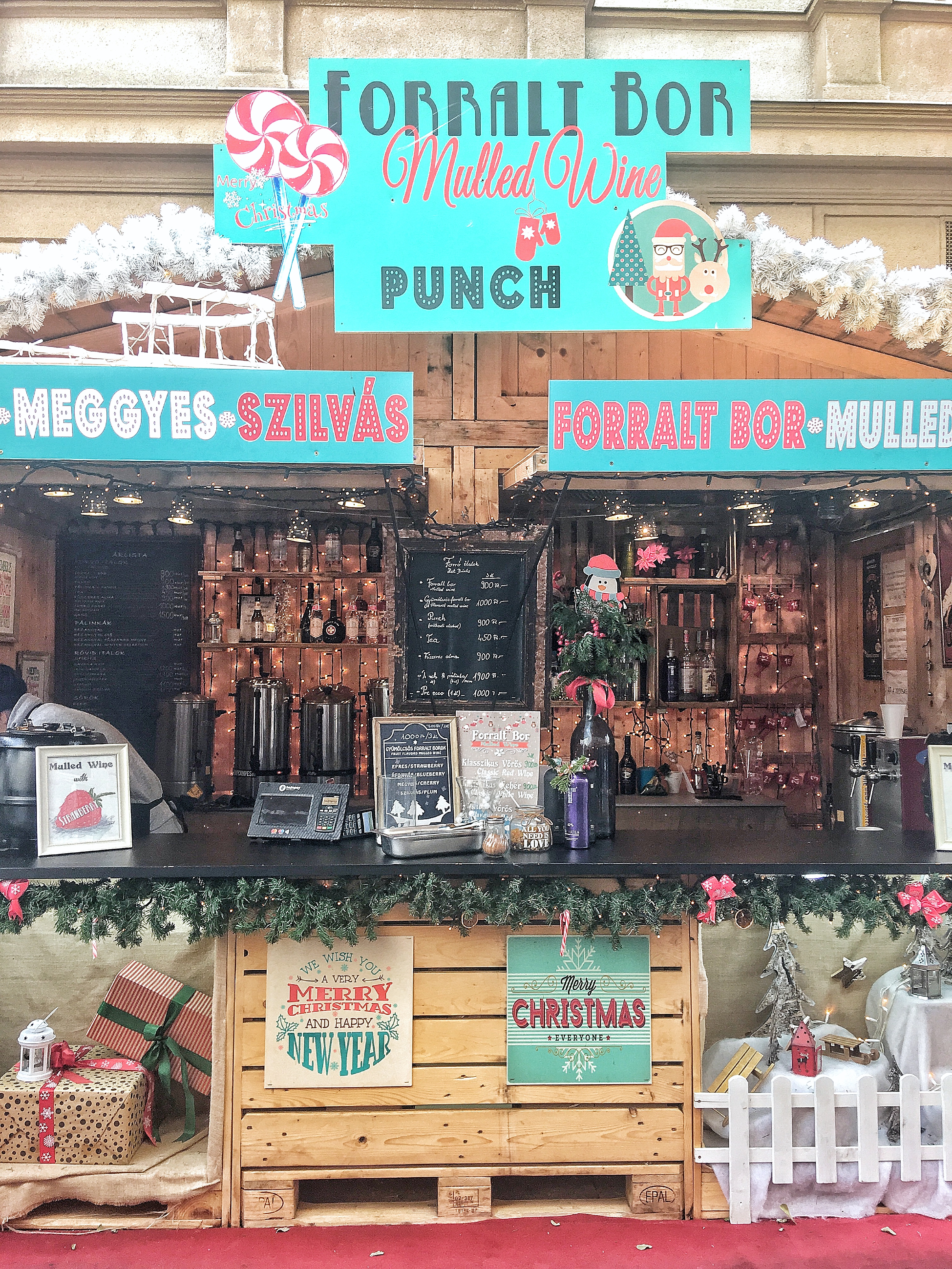 Christmas Market Stalls in Prague