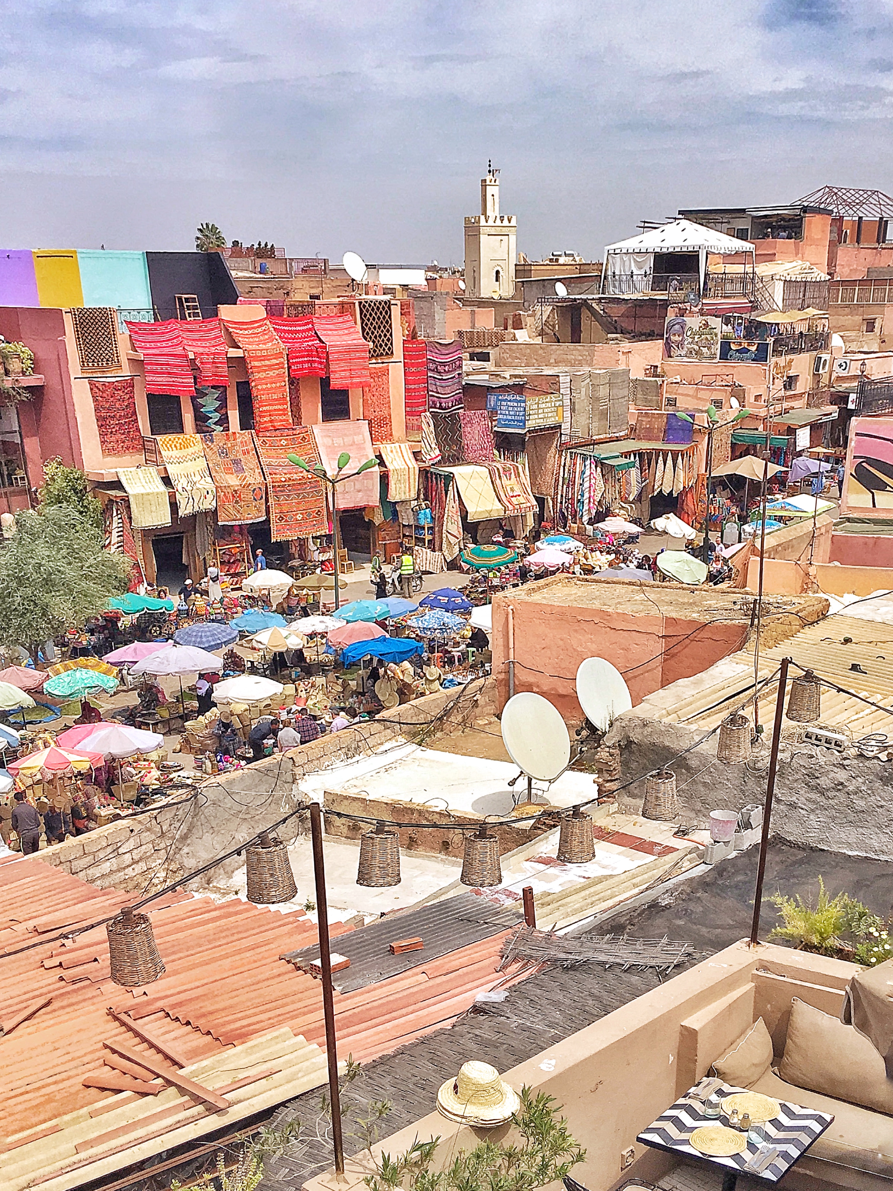 Busy souks of Marrakech