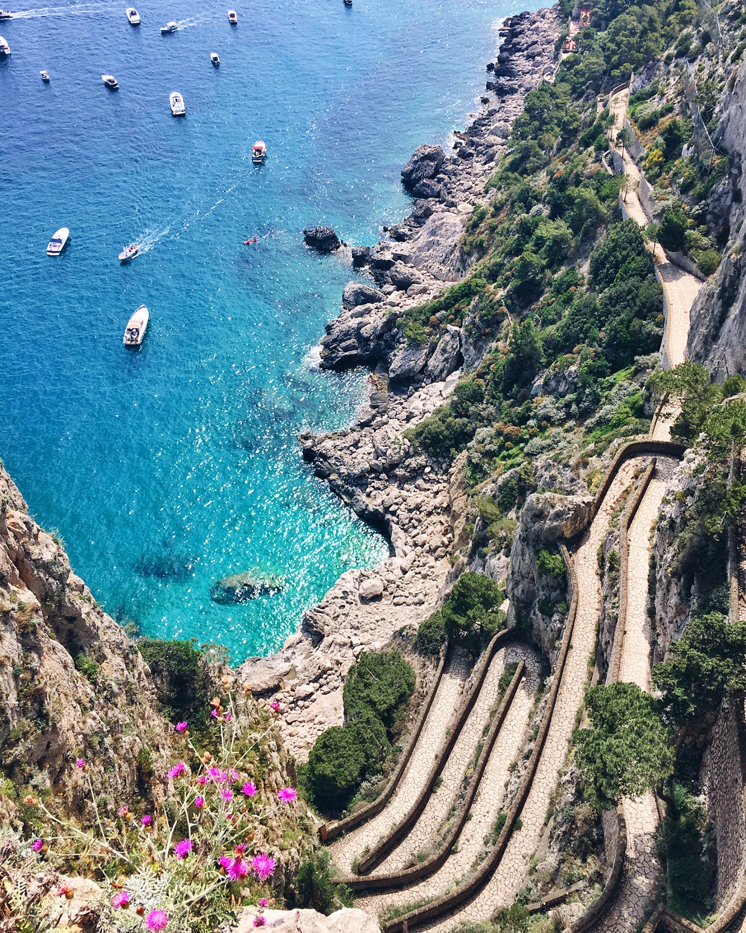 Via Krupp road in Capri