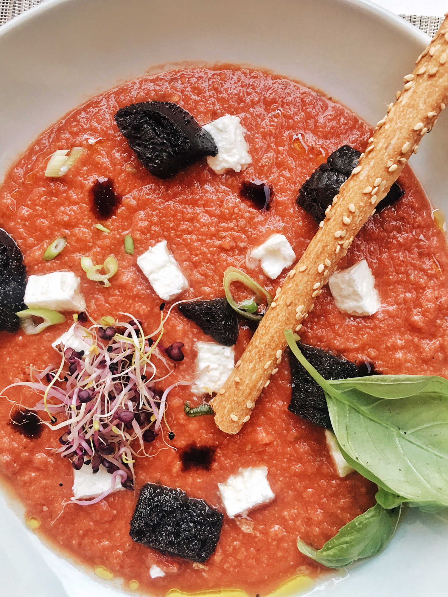 Gazpacho at Aix en Provence at La Fromagerie du Passage