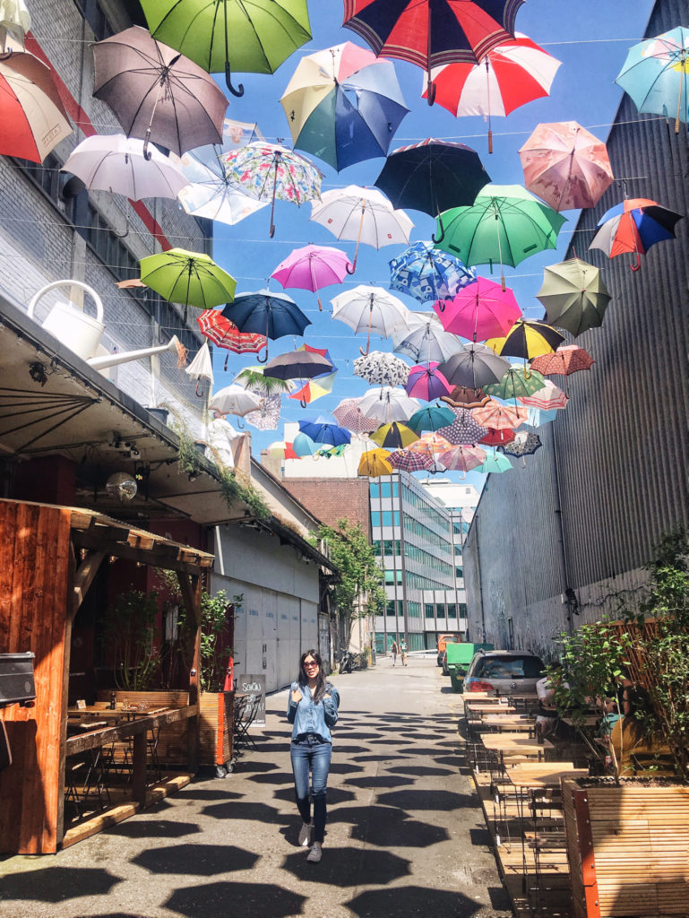Colorful umbrellas Gerold Cuchi in Zurich