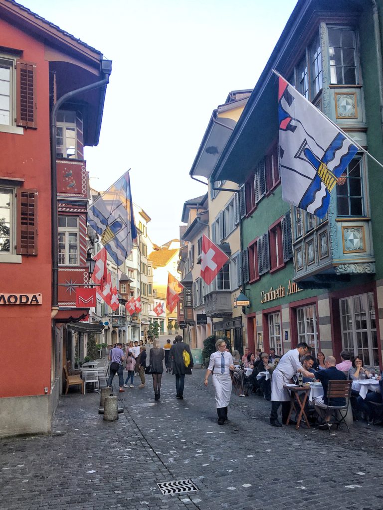 Charming streets in Zurich