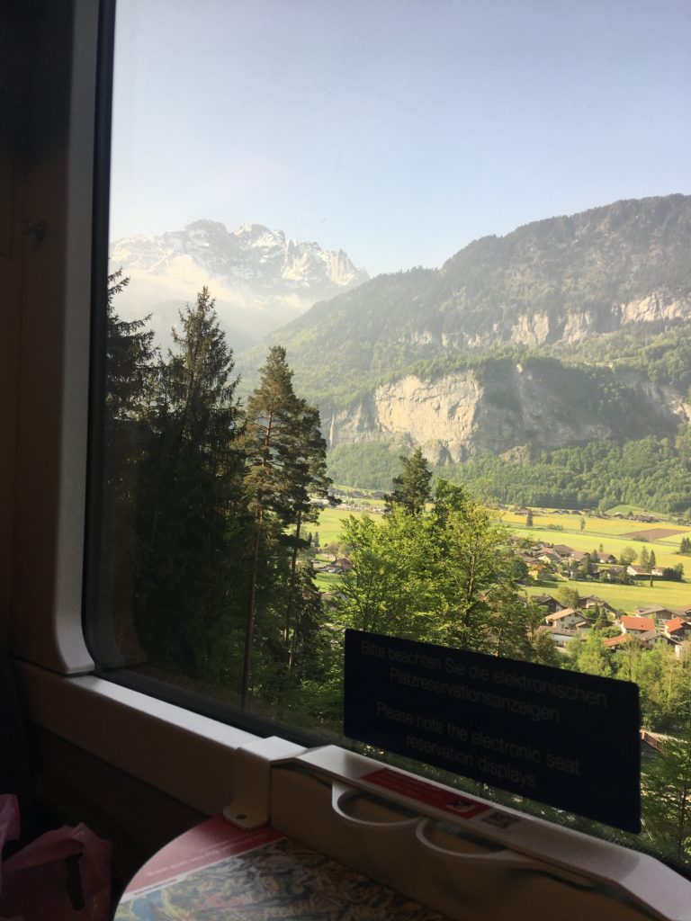 Scenic train rides through Switzerland