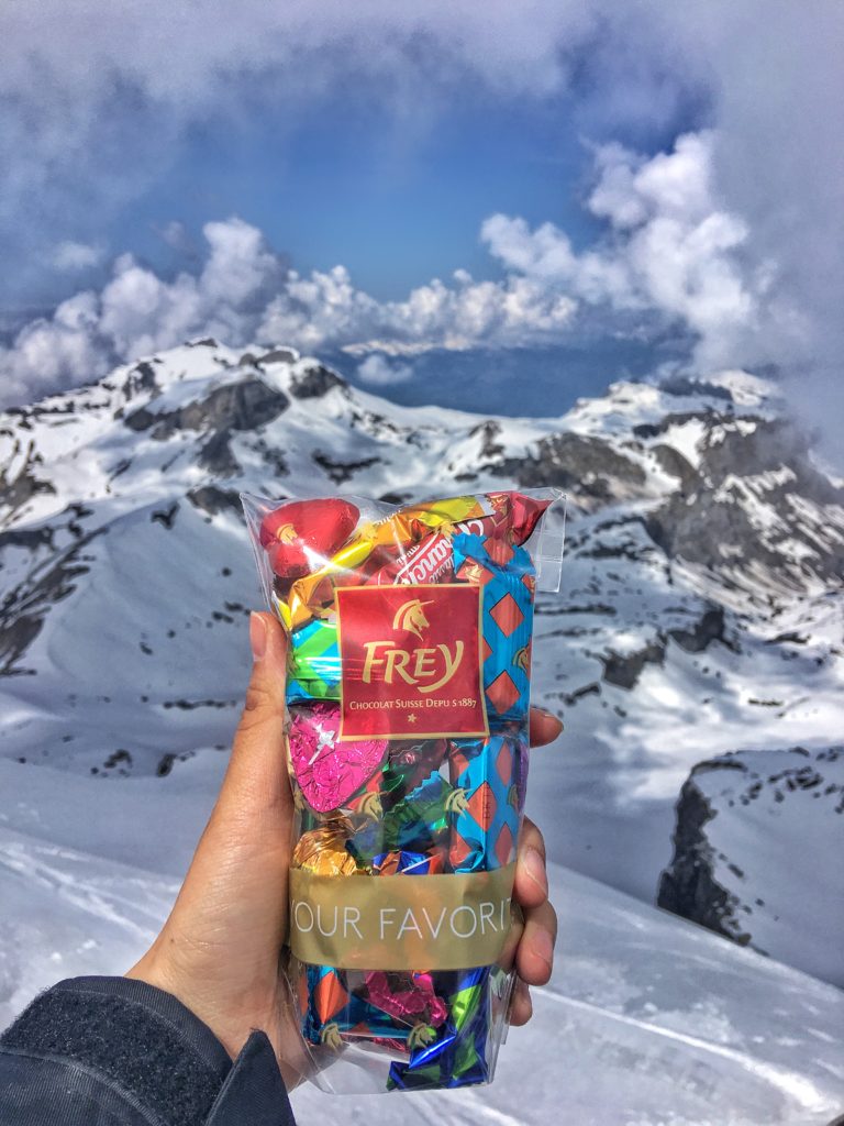 Swiss chocolate from the Schilthorn