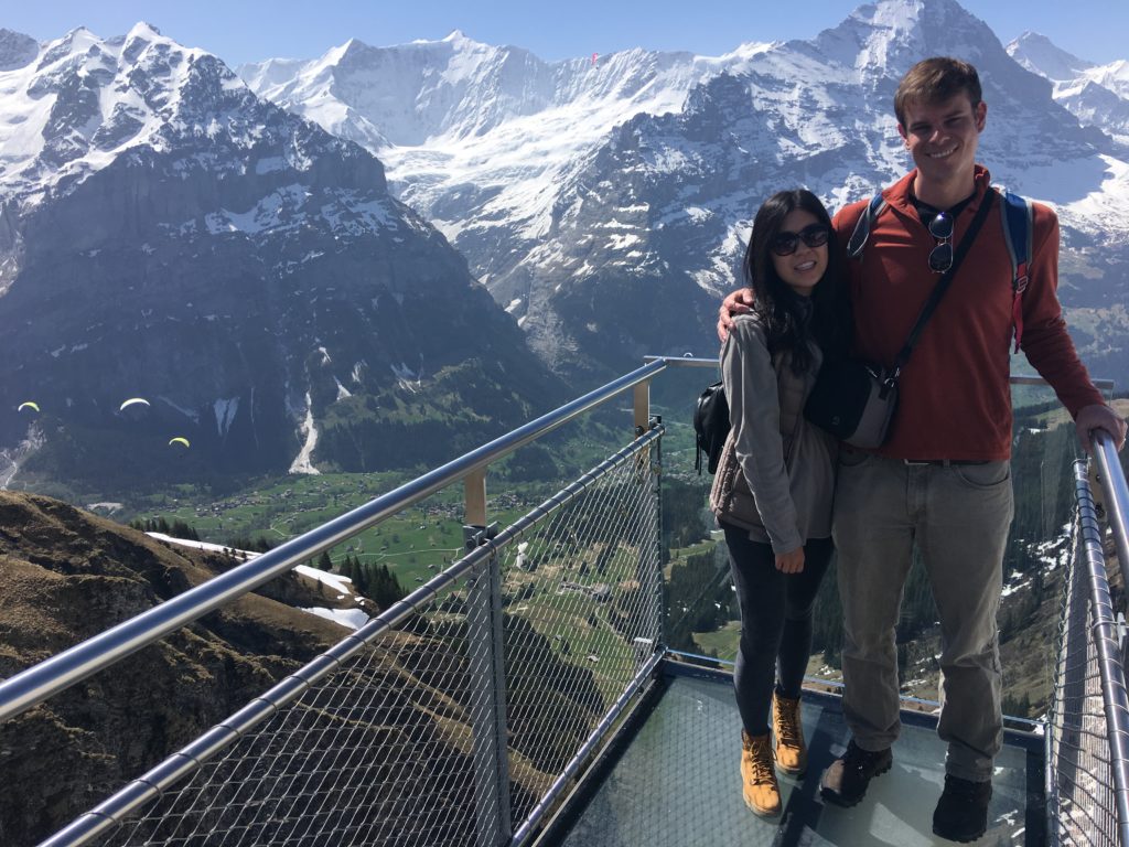 Views of the Eiger from Tissot First Cliff Walk