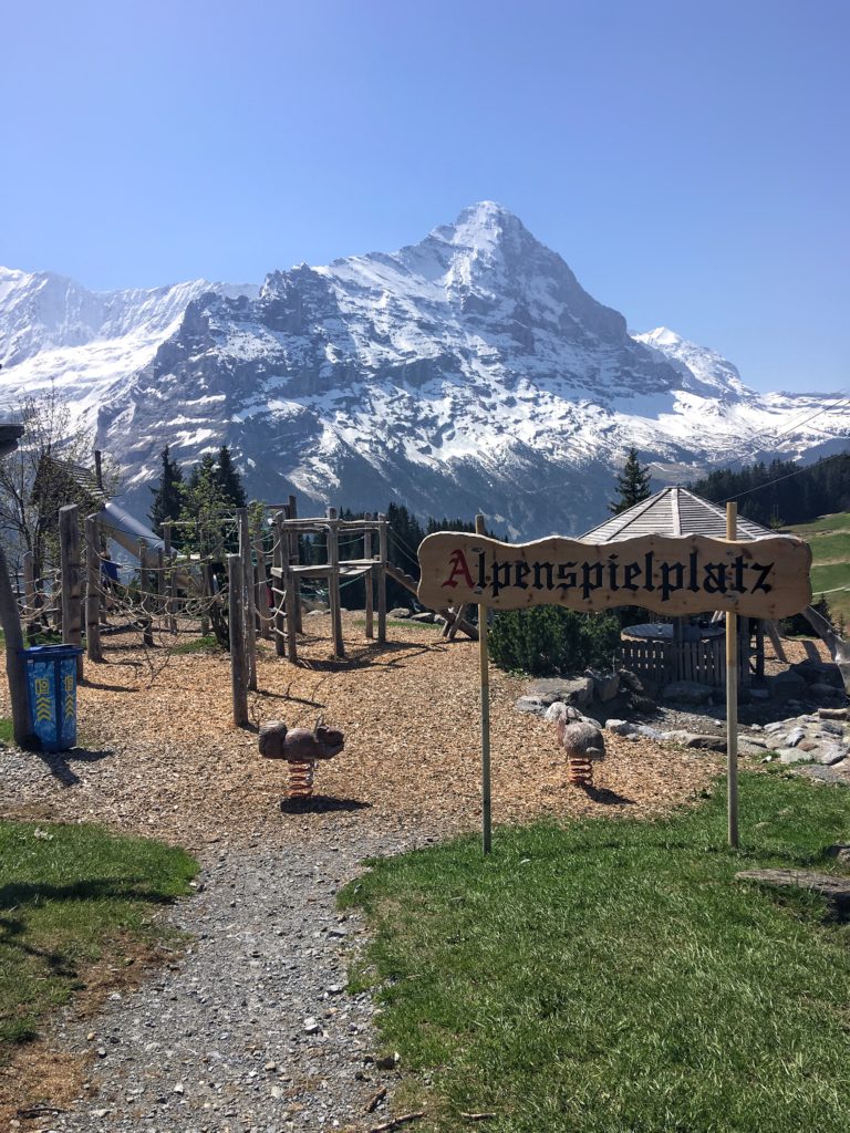 Alpine playground at Bort station in Grindelwald