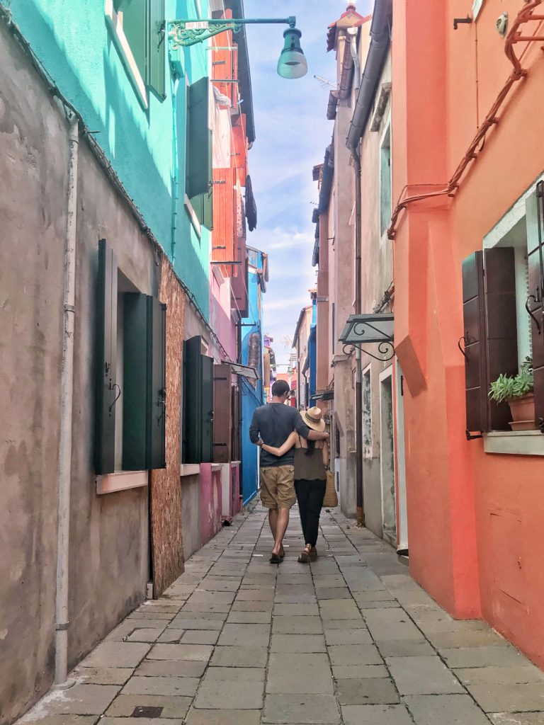 Quiet alleys of Burano