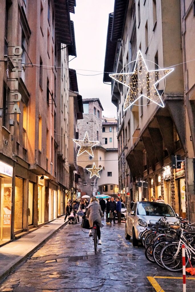 Christmas lights in Florence