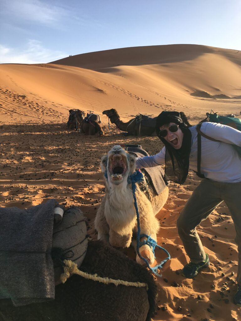 Kevin with Jasmine Camel