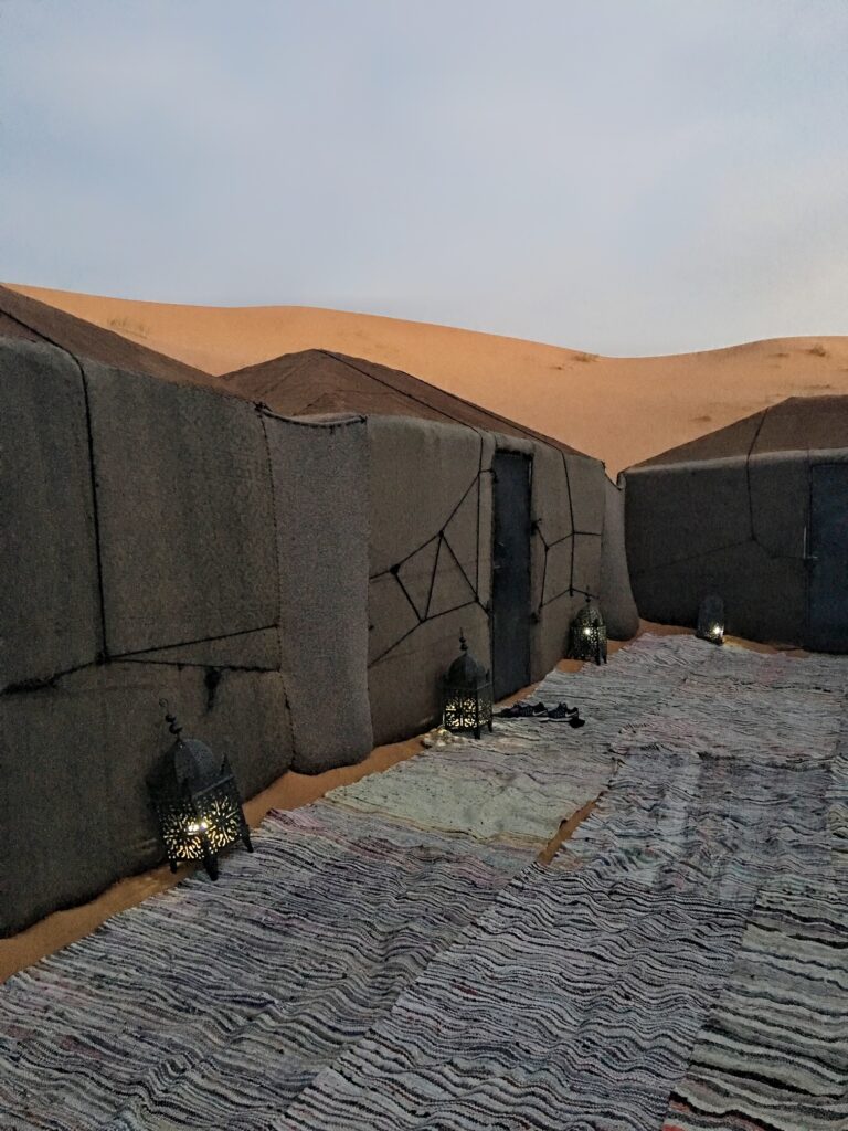 Nomad camp in Sahara Desert