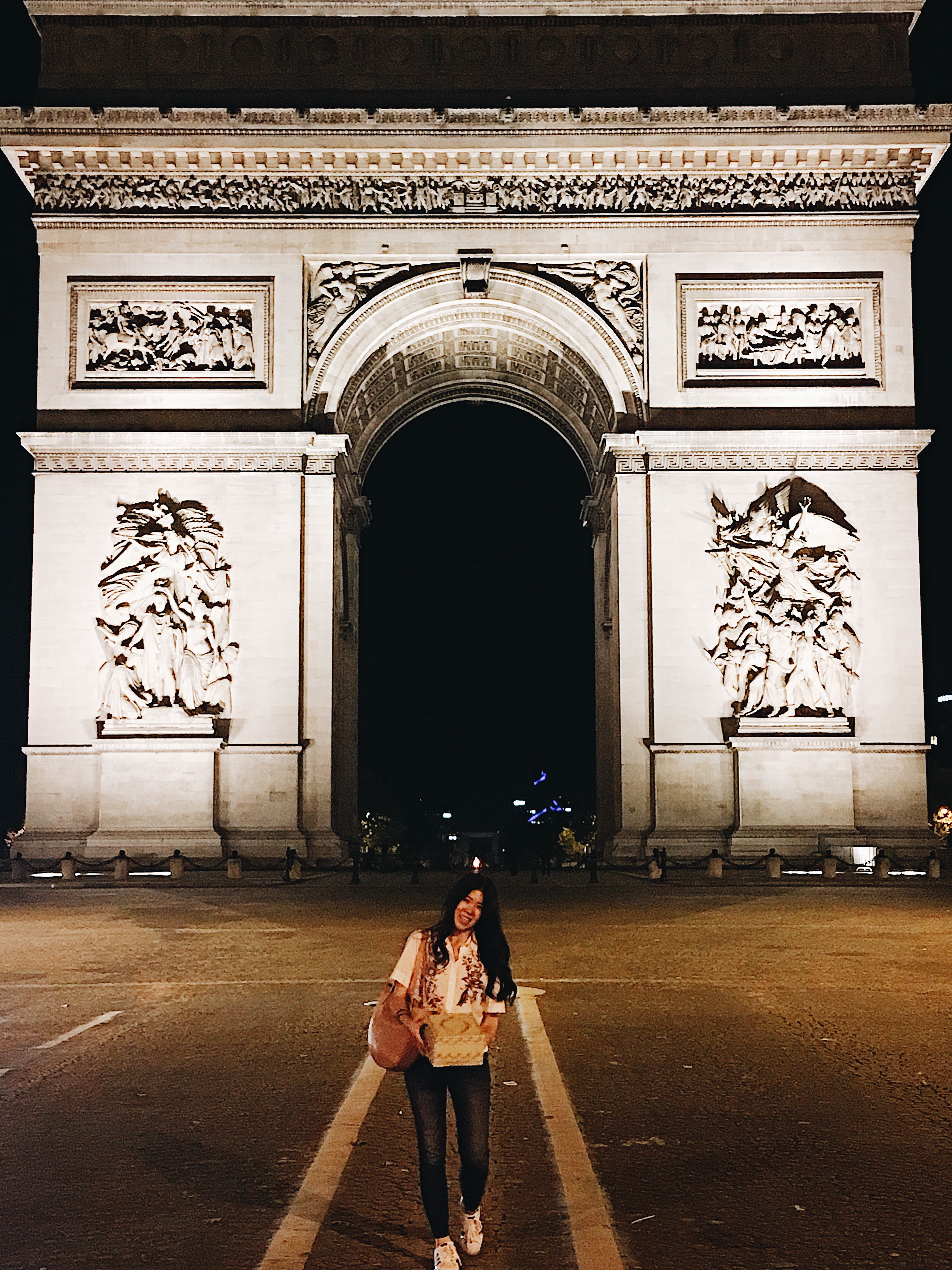 L'audree and the Arc de Triomphe